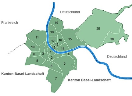 Kanton Basel-Stadt und Stadt Basel - Behörden und Dienststellen